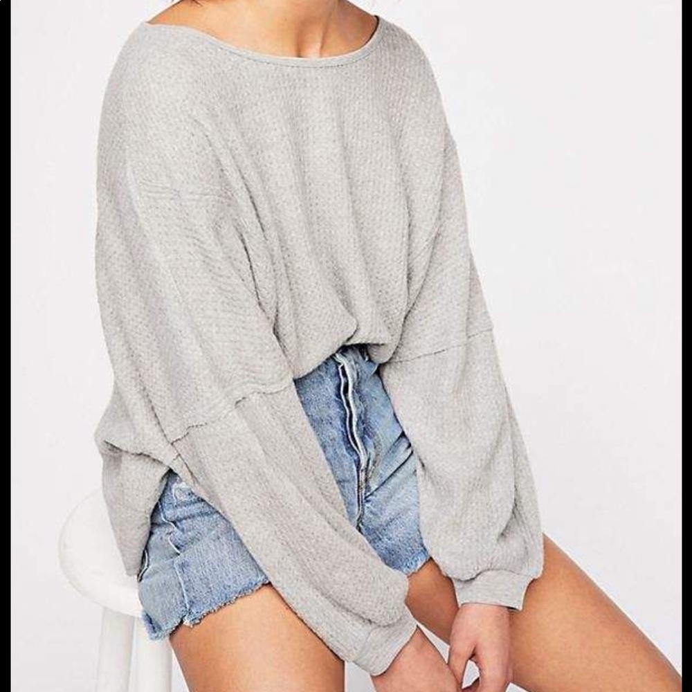 Free People Gray Thermal